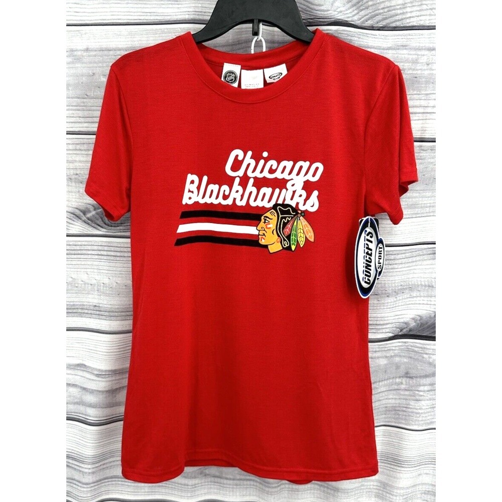 CONCEPTS SPORTS CHICAGO BLACKHAWKS NHL SHORT SLEEVE T SHIRT Women's‎ Size Medium